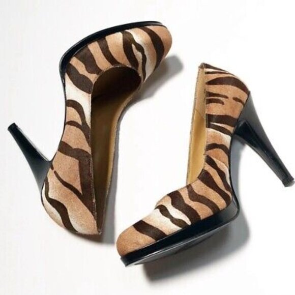 BEAUTIFUL Nine West Tiger Print Heels - Picture 1 of 4